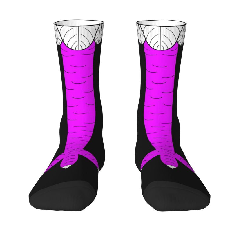 Funny Chicken Leg Socks - Funny Chicken Legs Dress Dress Socks