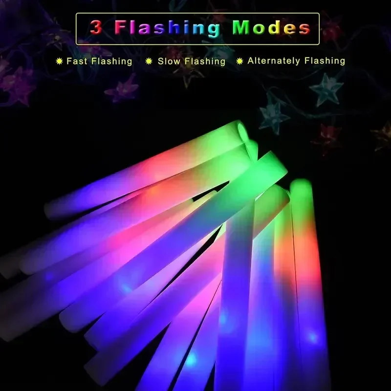 30Pcs Foam Glow Sticks with 3  - Flashing Led Foam Sticks Party review and price