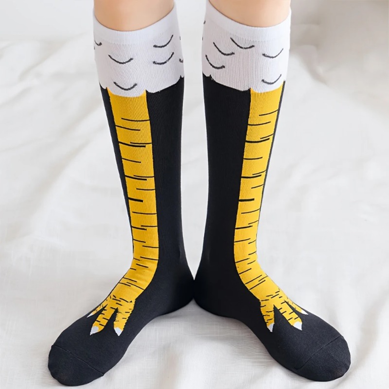 1/2/5 Pairs Women Knee High So - Funny Chicken Leg Socks review and price