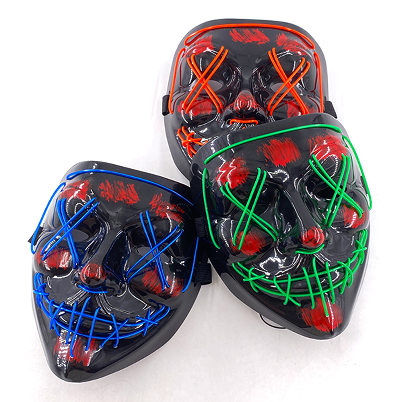 Wholesale 10pcs Masque LED Pur - Led Purge Mask Halloween review and price