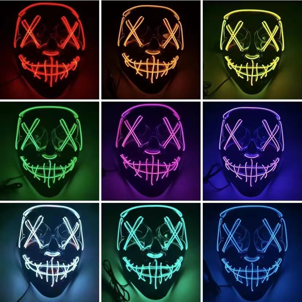 Halloween Masks For Men Women  - Led Purge Mask Halloween review and price