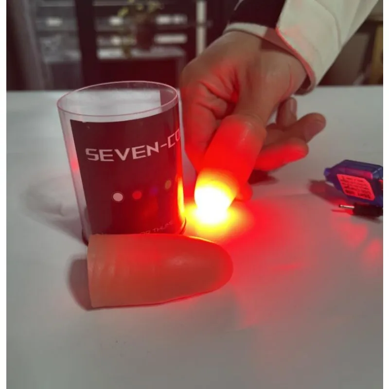 Super Light Seven Colors LED L - Thumb Tip Magic Trick Set review and price