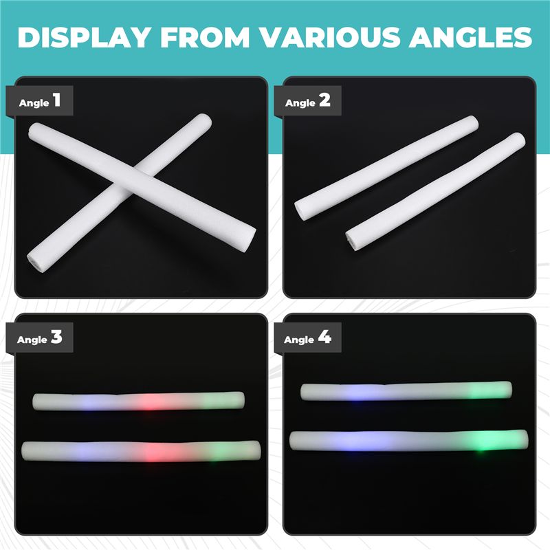 A68P-12Pcs Light Up Foam Stick - Flashing Led Foam Sticks Party review and price