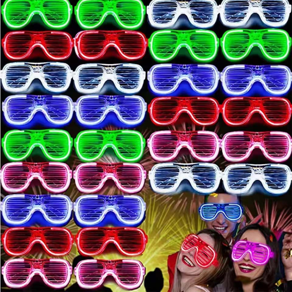 5-50 Pcs Light Up LED Glasses  - Glow In The Dark Party Glasses review and price