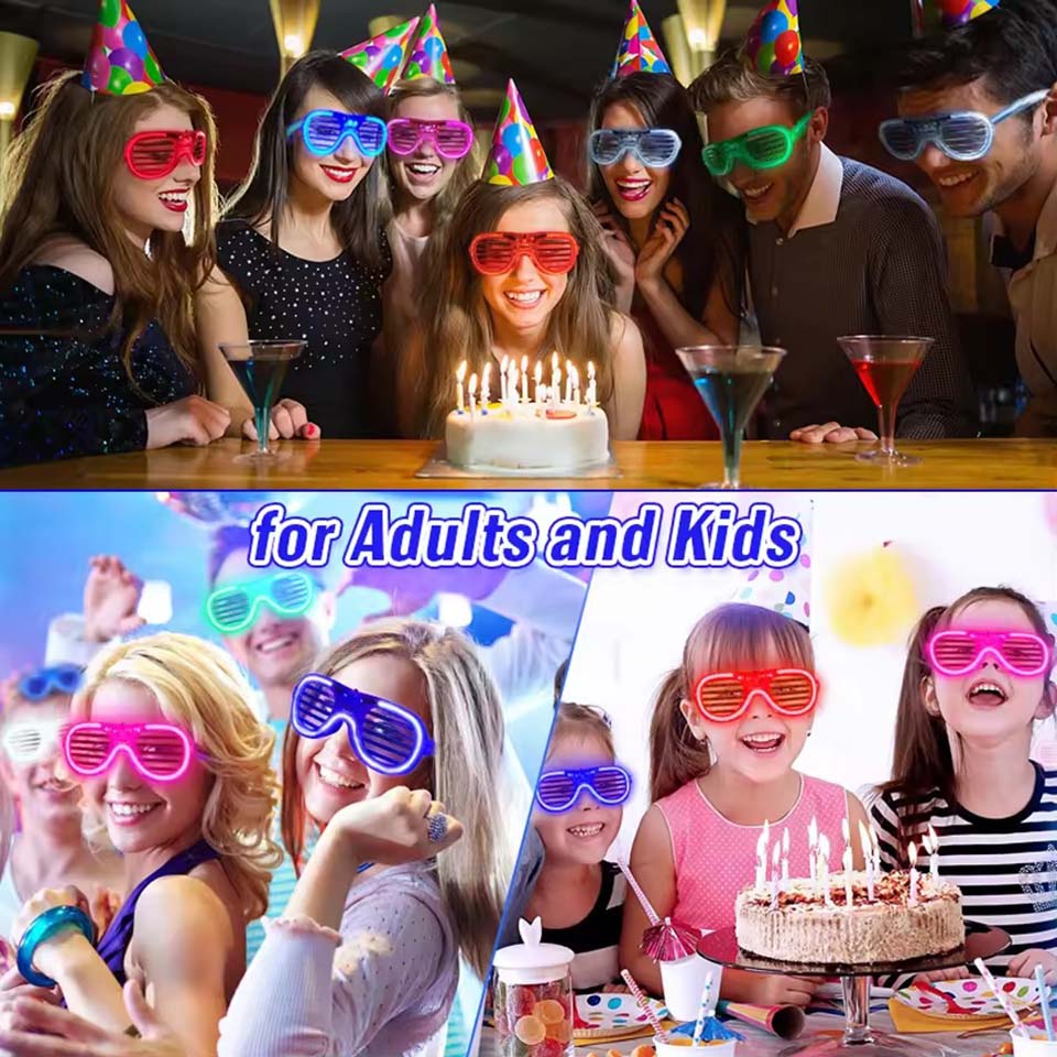 5-50 Pcs Light Up LED Glasses  - Glow In The Dark Party Glasses review and price