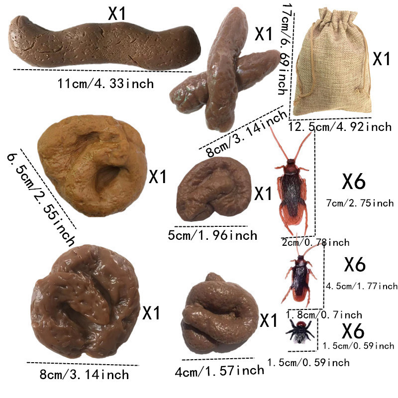 6/24PCS Soft Fake Poop Feces P - Fake Poop Gag Gift review and price