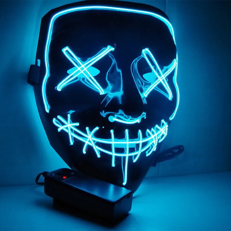 Wireless Scary Glowing Mask LE - Led Purge Mask Halloween review and price