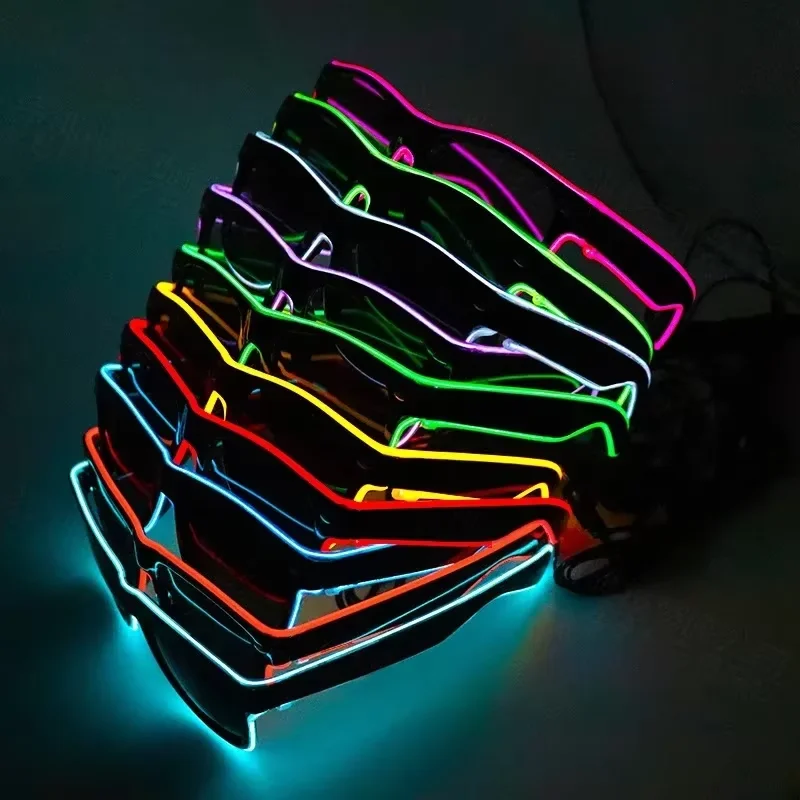 Neon LED Glowing Sunglasses Co - Glow In The Dark Party Glasses review and price