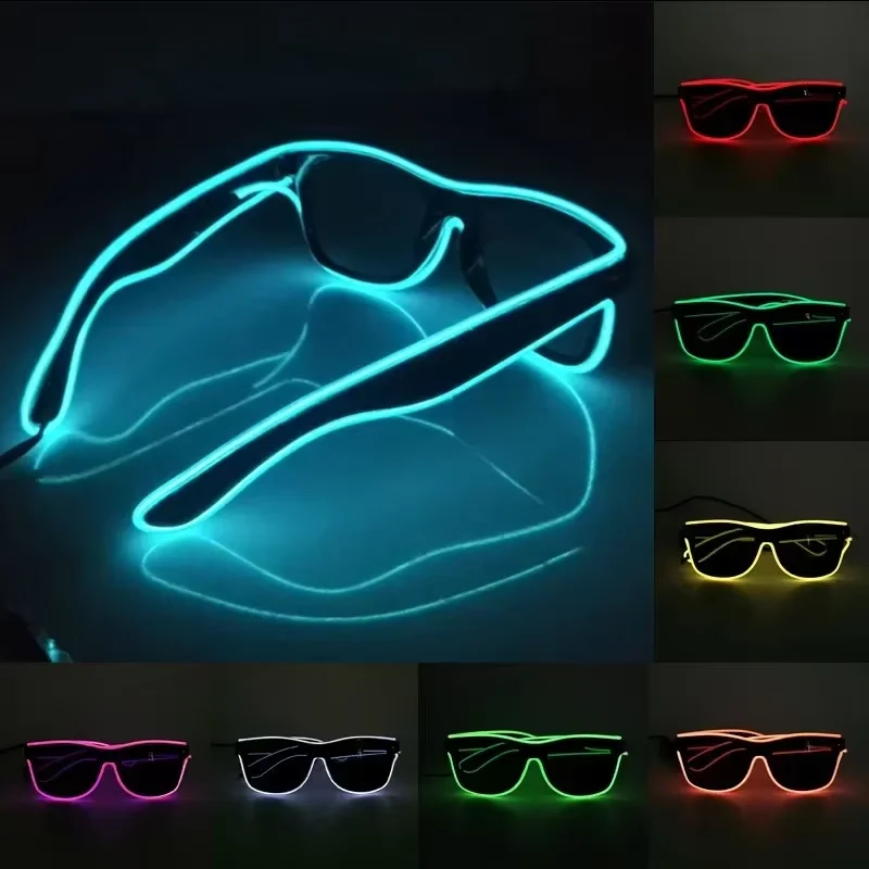 Neon LED Glowing Sunglasses Co - Glow In The Dark Party Glasses review and price