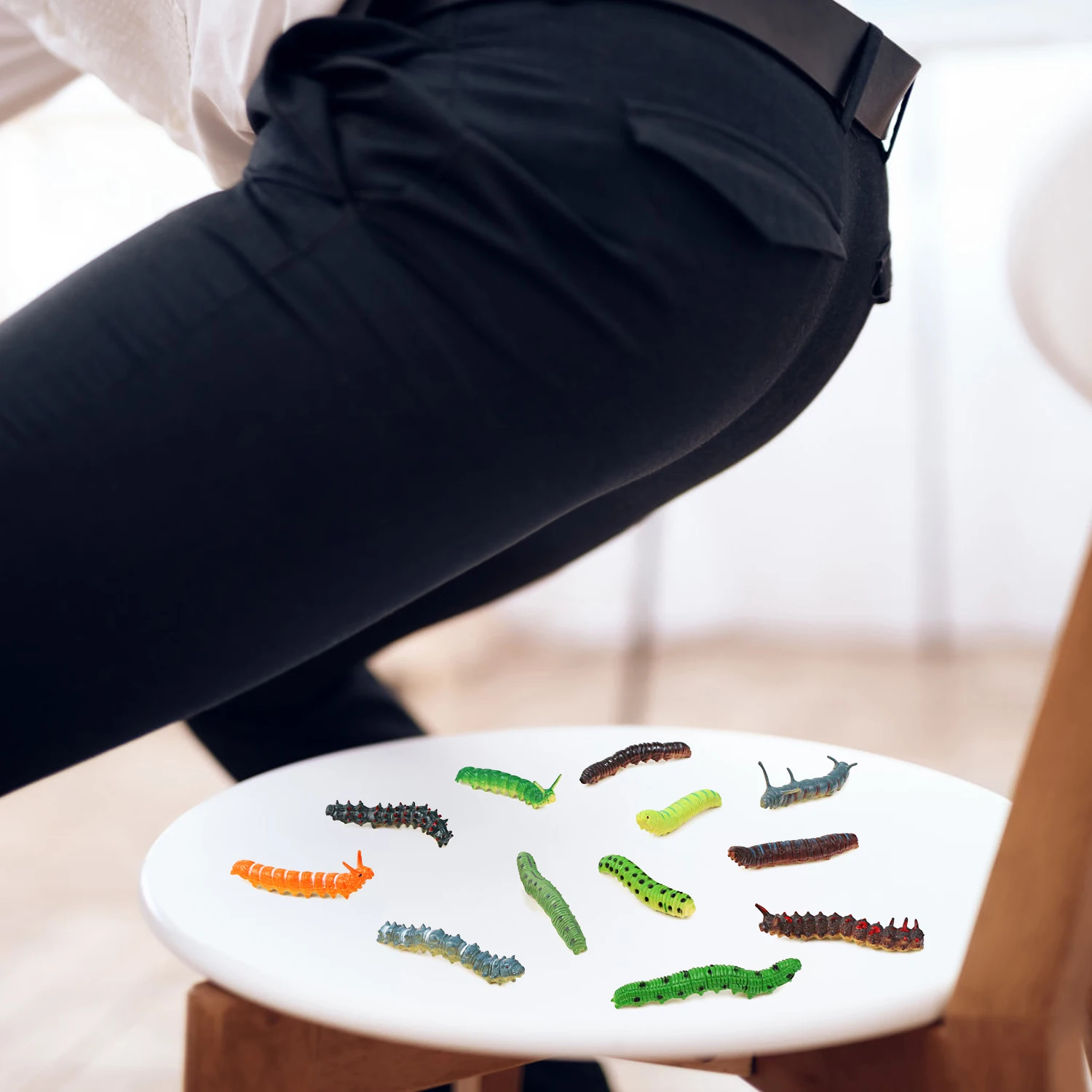 12pcs Insect Models Caterpilla - Prank Toys review and price