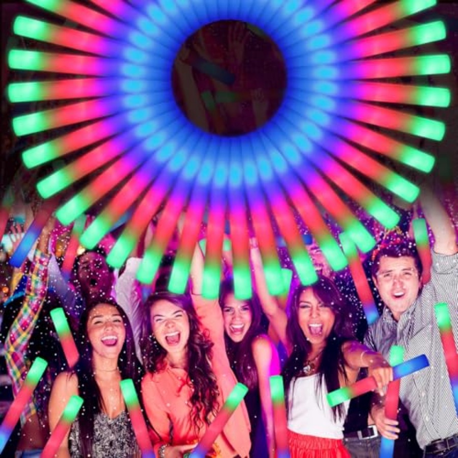 70 PCS LED Foam Glow Sticks Bu - Flashing Led Foam Sticks Party review and price
