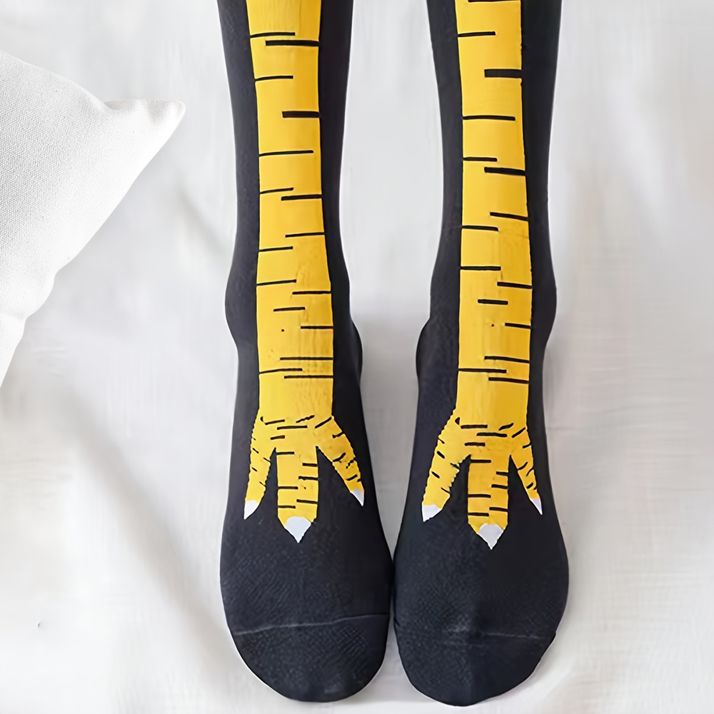 1/2/5/10 Pairs Women Knee High - Funny Chicken Leg Socks review and price