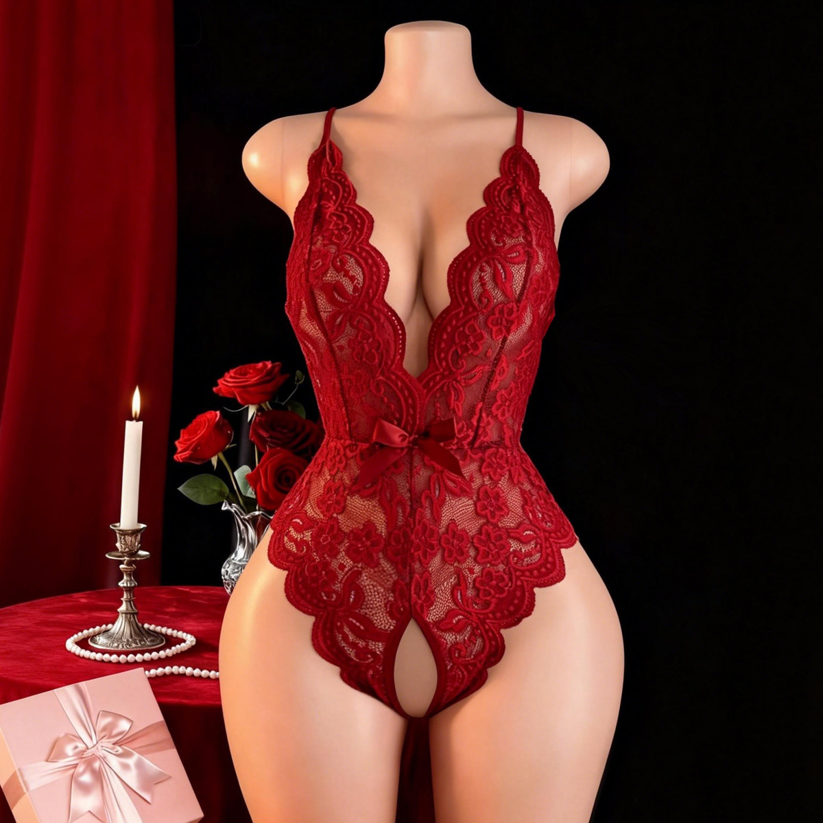 Hot Crotchless Sexy Lingerie F - Costumes review and price
