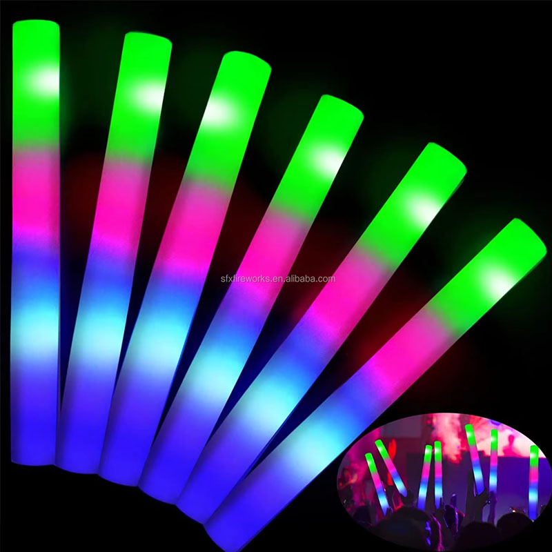 20Pcs Foam Glow Sticks Colorfu - Flashing Led Foam Sticks Party review and price