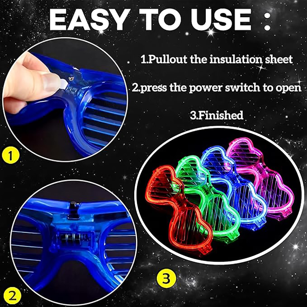 5/10/20/30/50 Bulk Light Up Gl - Glow In The Dark Party Glasses review and price