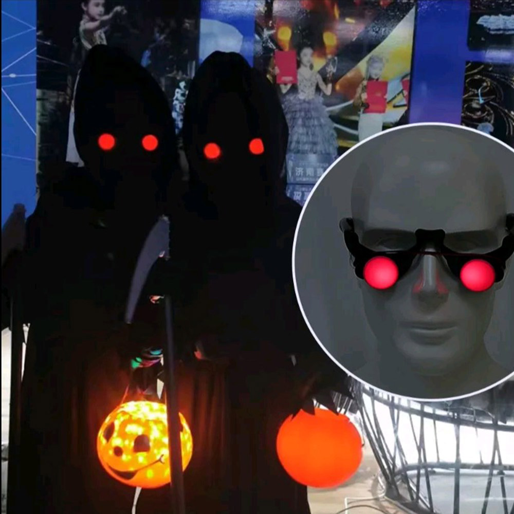 Halloween Horror Red Eye Glass - Glow In The Dark Party Glasses review and price
