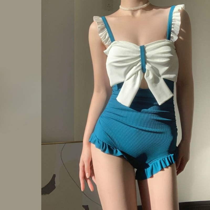 Cute Bowknot Detail Swimwear L - Costumes review and price