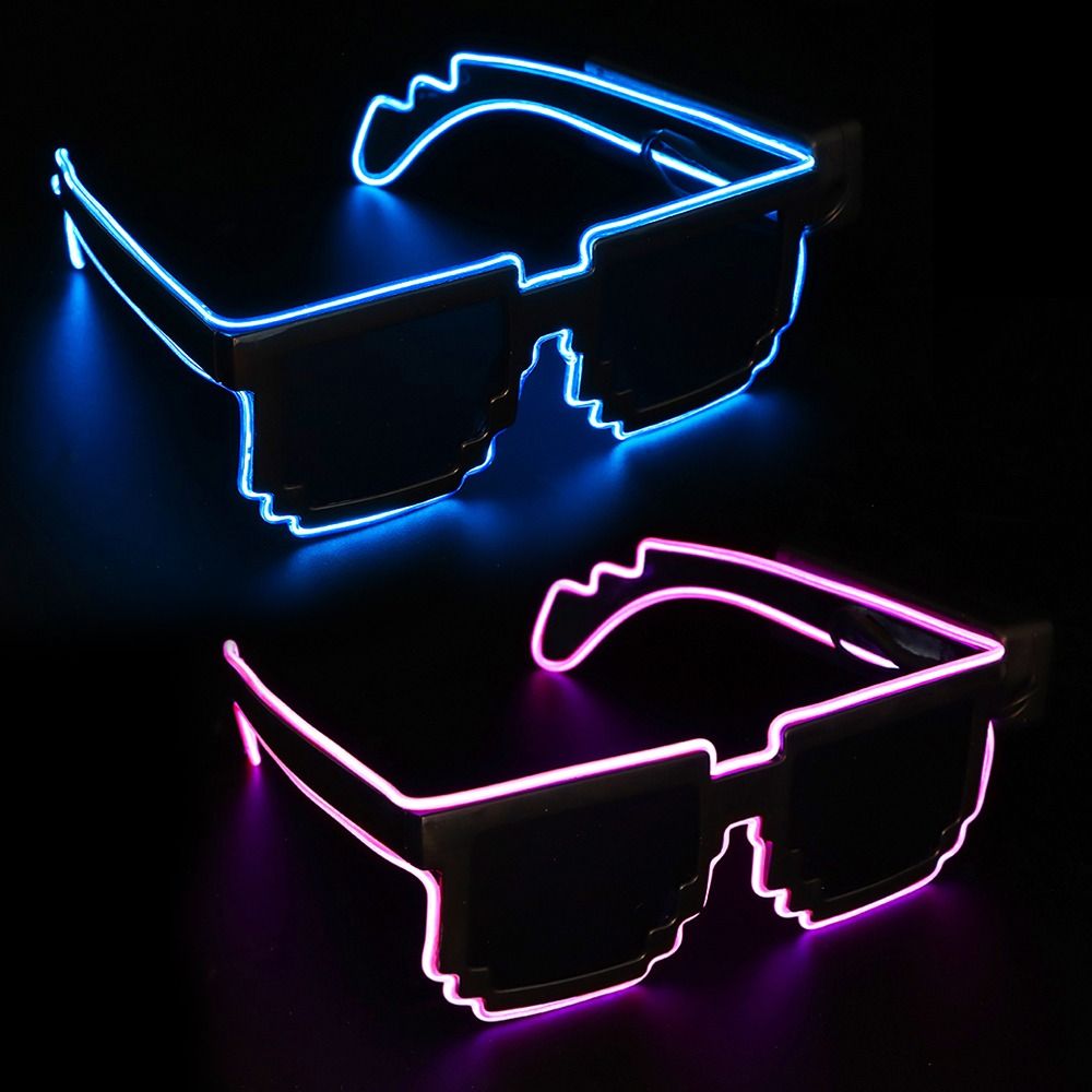 Novel Mosaic LED Glasses Wirel - Glow In The Dark Party Glasses review and price