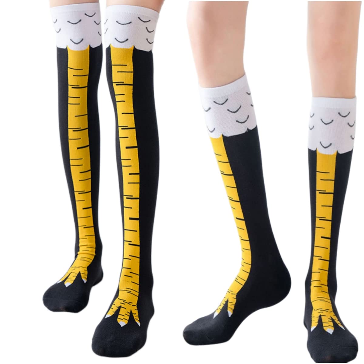 1/2/5 Pairs Women Knee High So - Funny Chicken Leg Socks review and price