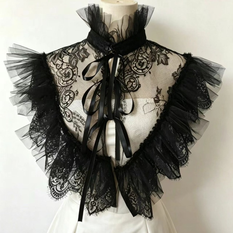 Gothic Style Lace Tulle False  - Costumes review and price