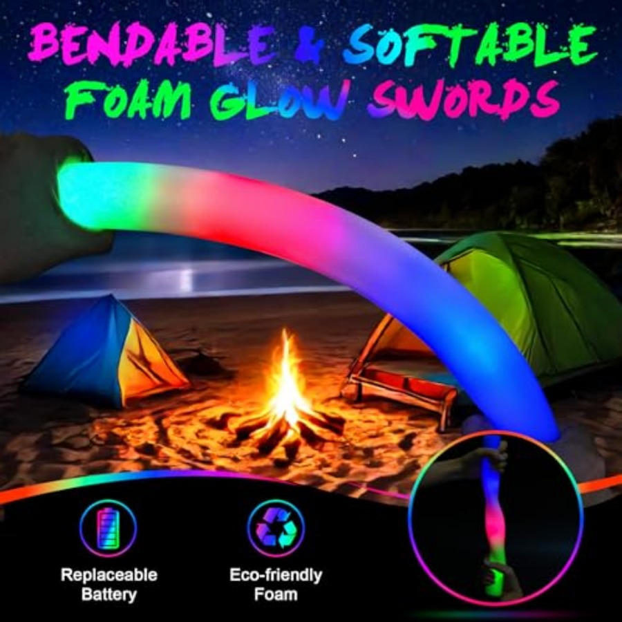 Pack Foam Glow Sticks, Bulk LE - Flashing Led Foam Sticks Party review and price