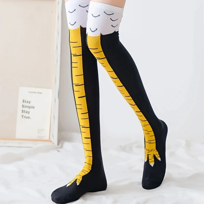 1/2pairs Chicken Paws Feet Lon - Funny Chicken Leg Socks review and price