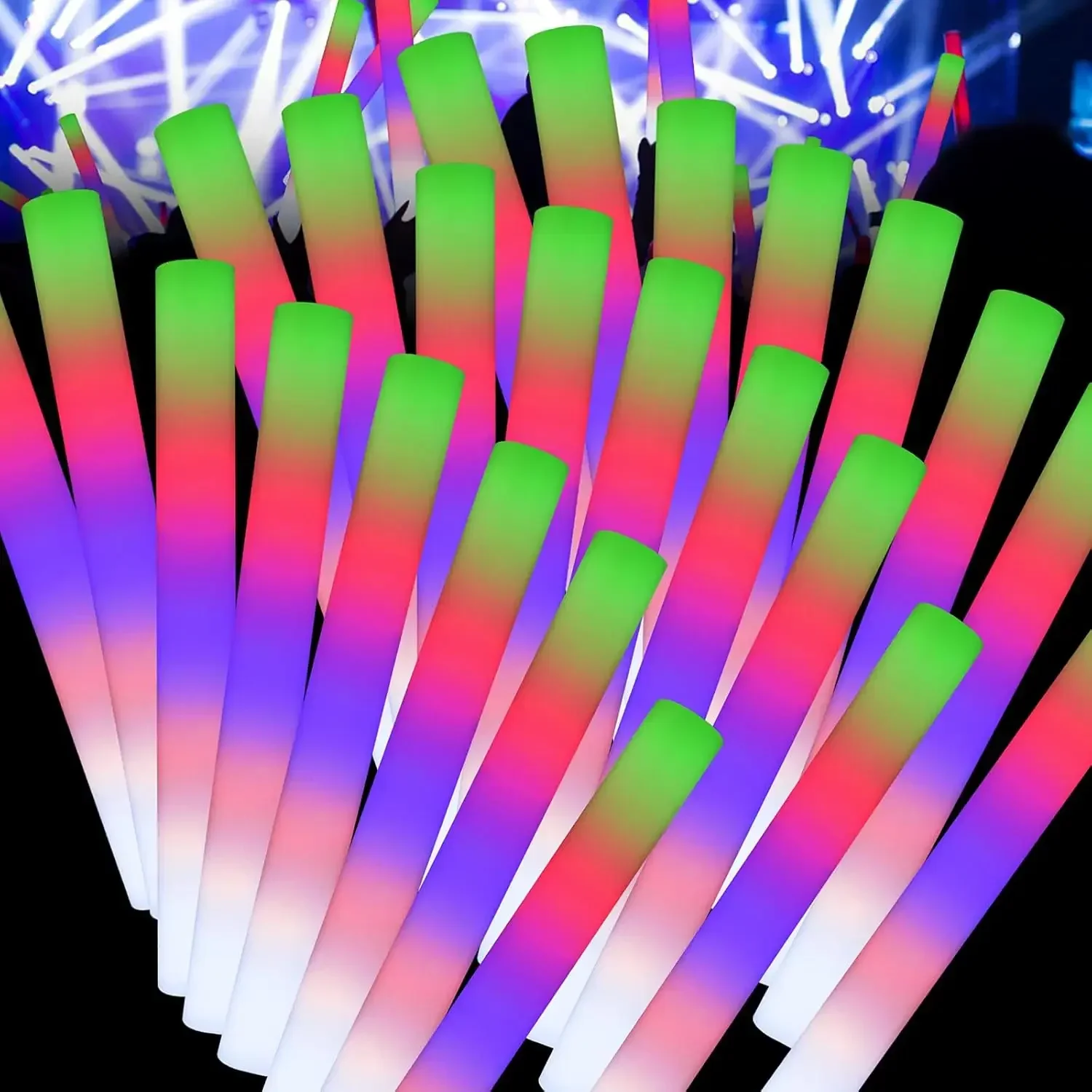 2Z-50PCS Led Foam Glow Sticks  - Flashing Led Foam Sticks Party review and price