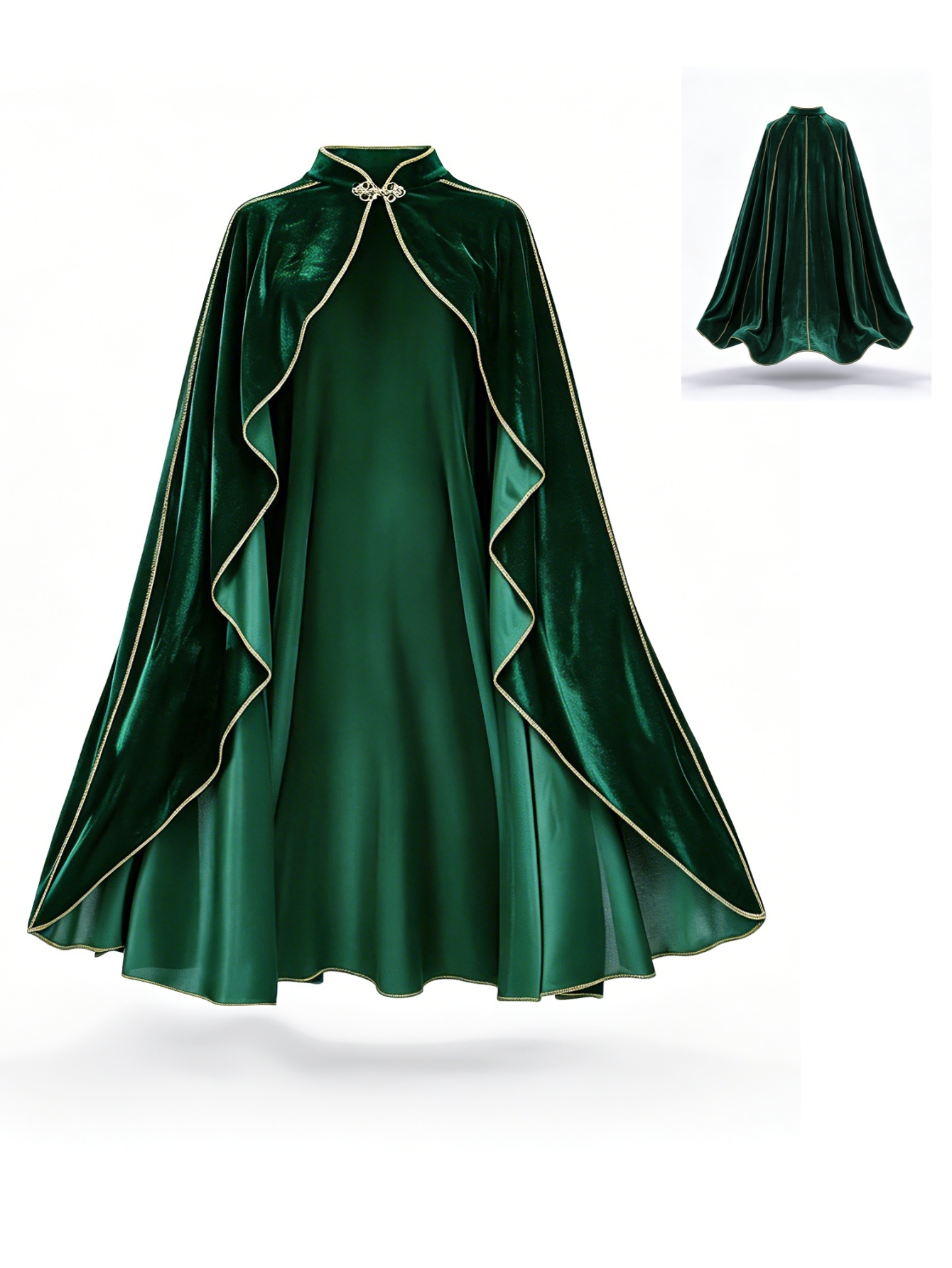 Women Vintage Green Velvet Cap - Medieval Renaissance Dress Women review and price