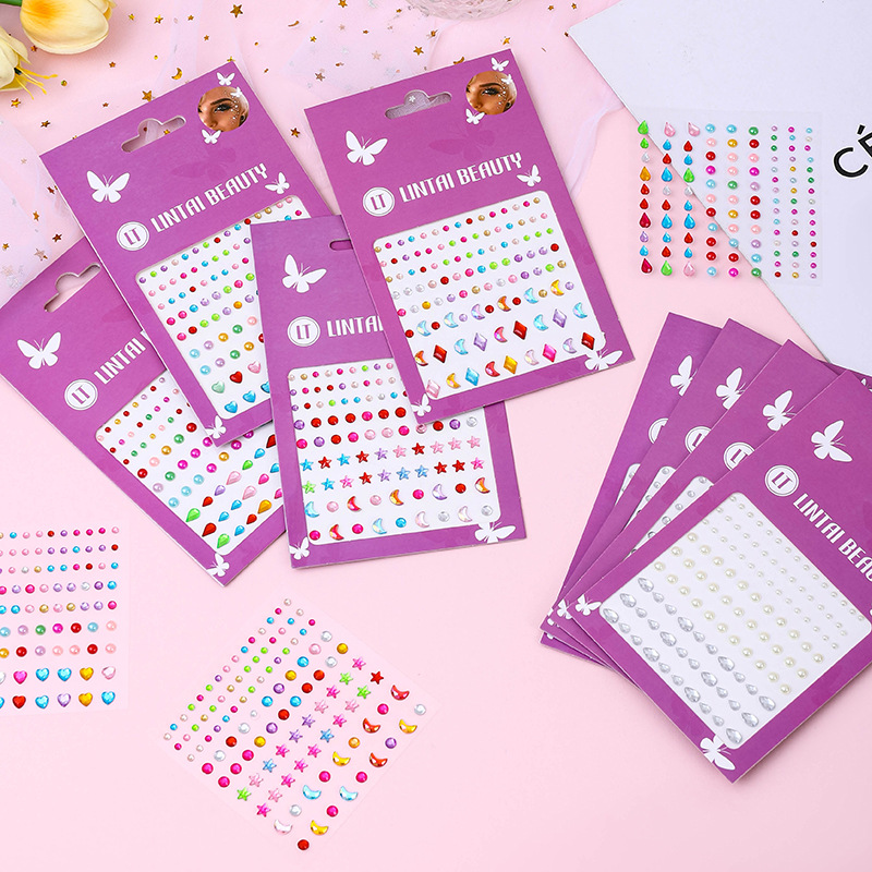 Hot Selling Face Gems Stickers - Party Supplies review and price