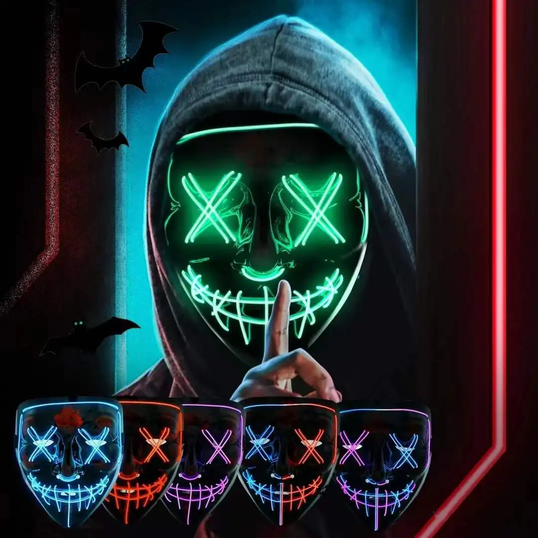 Led Mask Halloween Carnival Ch - Led Purge Mask Halloween review and price
