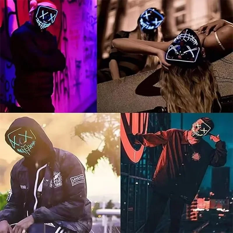 Led Mask Halloween Carnival Ch - Led Purge Mask Halloween review and price