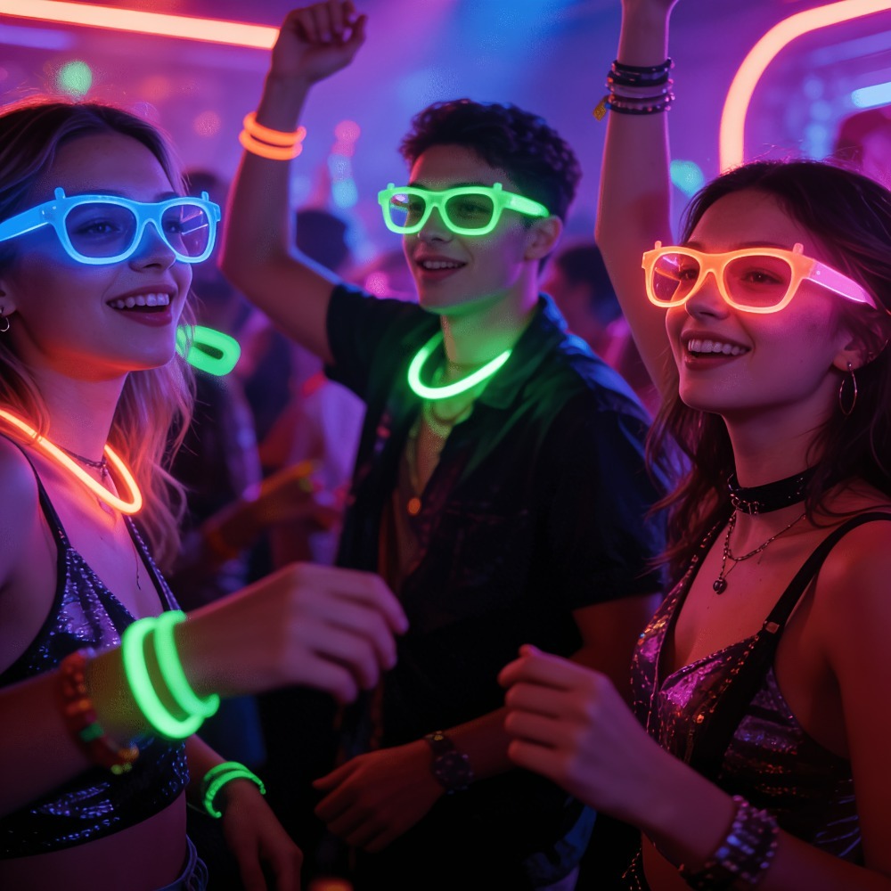5/12pcs UV Glow in The Dark Gl - Glow In The Dark Party Glasses review and price