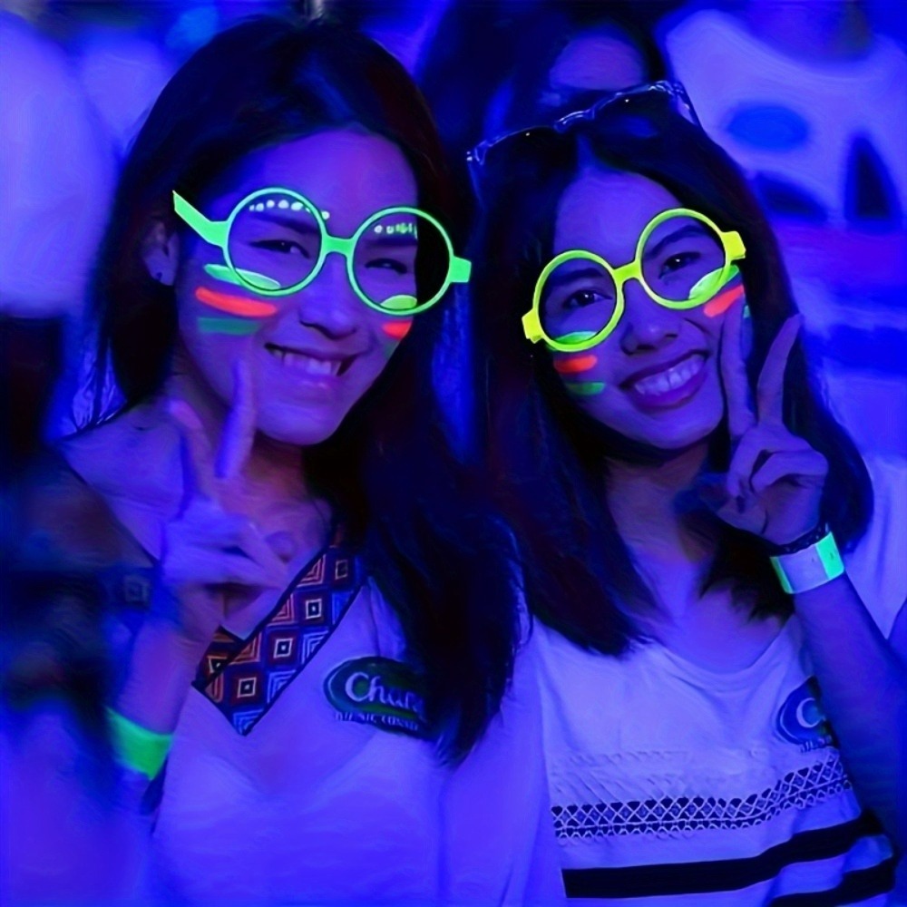 5/12pcs UV Glow in The Dark Gl - Glow In The Dark Party Glasses review and price