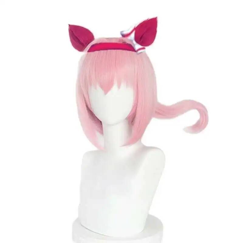Uma Musume Haru Urara Cosplay  - Anime Cosplay Wig Heat Resistant review and price