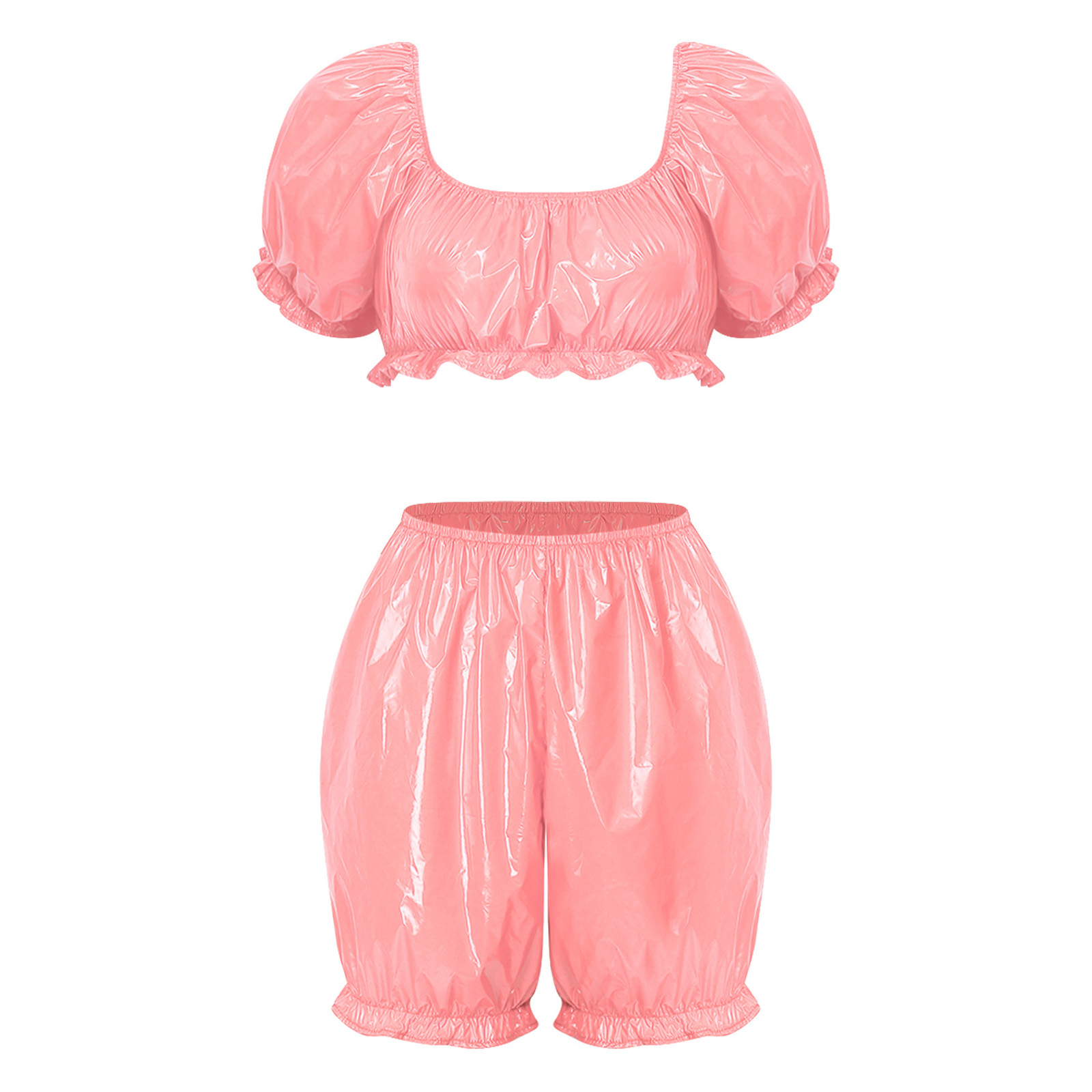 Womens Wet Look PU Leather Clu - Costumes review and price