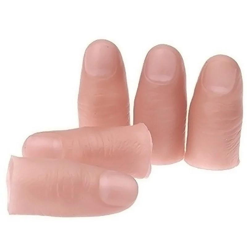 5Pcs/Set Fakes Soft Thumb Tip  - Thumb Tip Magic Trick Set review and price