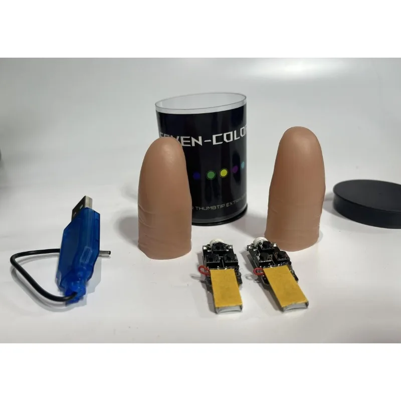 Seven Colors LED Light Thumb T - Thumb Tip Magic Trick Set review and price