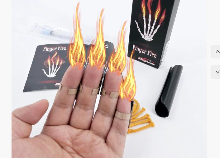 4Pcs/set Finger Fire Magic Tri - Thumb Tip Magic Trick Set review and price