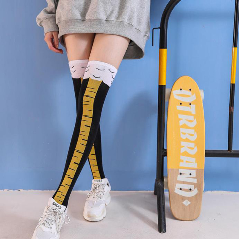 1-4 Pairs Women Knee High Sock - Funny Chicken Leg Socks review and price
