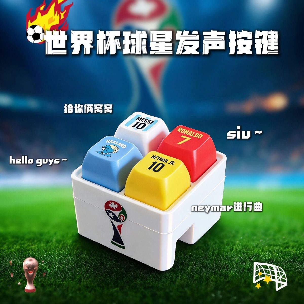 Haaland soccer-themed keychain - Prank Toys review and price